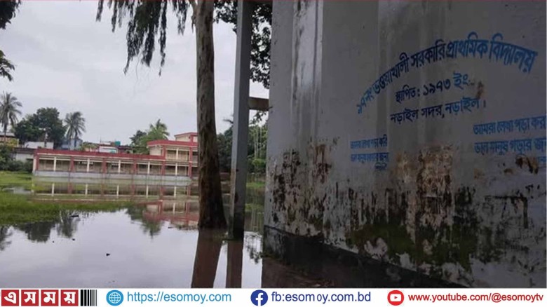 নড়াইলের ভওয়াখালী সরকারি স্কুল মাঠটি ৭ মাস জলাবদ্ধ থাকে।...
