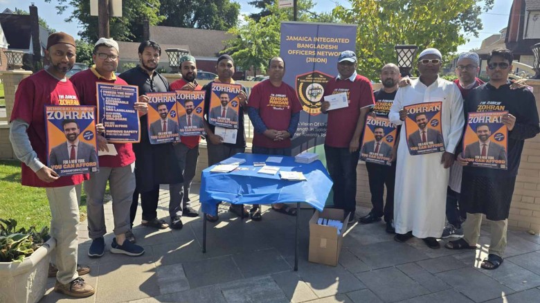 ভোটার সংগৃহ ও যোহরান মামদানি’র প্রচারণায় সক্রিয় "জীবন"।