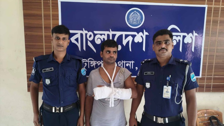 ৫৫০ পিস ইয়াবাসহ টুঙ্গিপাড়ার নবীর শিকদার গ্রেপ্তার।