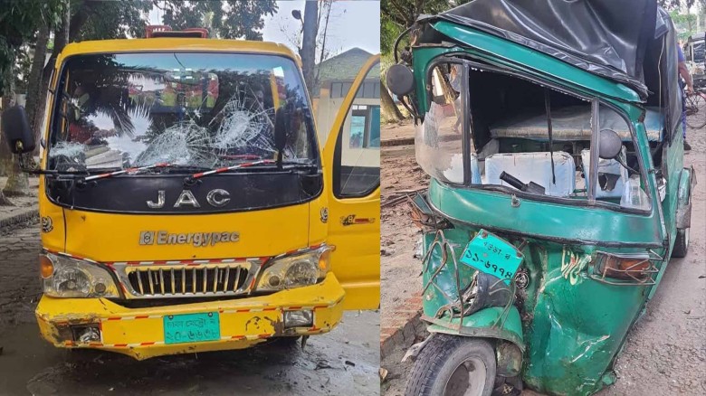 বগুড়া গাবতলীতে ট্রাক-সিএনজির সংঘর্ষে নিহত ১, আহত ৮।