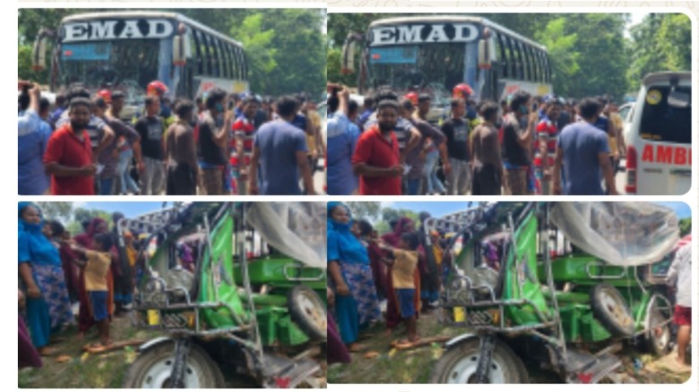 কাশিয়ানীতে বাস-ইজিবাইক মুখোমুখি সং'ঘর্ষে নি'হত ২, আহত ৫