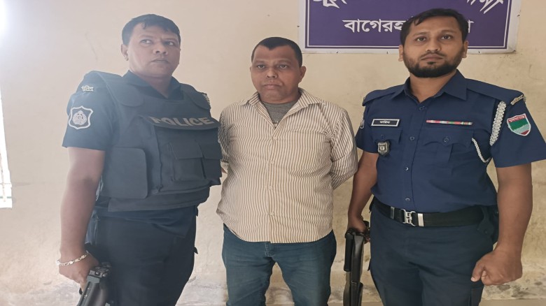 মোল্লাহাটে আওয়ামী লীগের  নেতা গ্রেফতার।