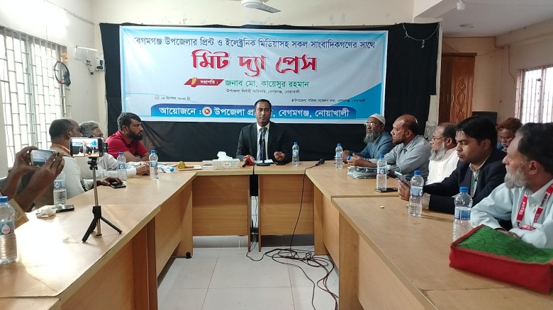 কাজের বৈচিত্রতা দিয়েই বেগমগঞ্জে উন্নয়ন করবো ; সাংবাদিকদের সা